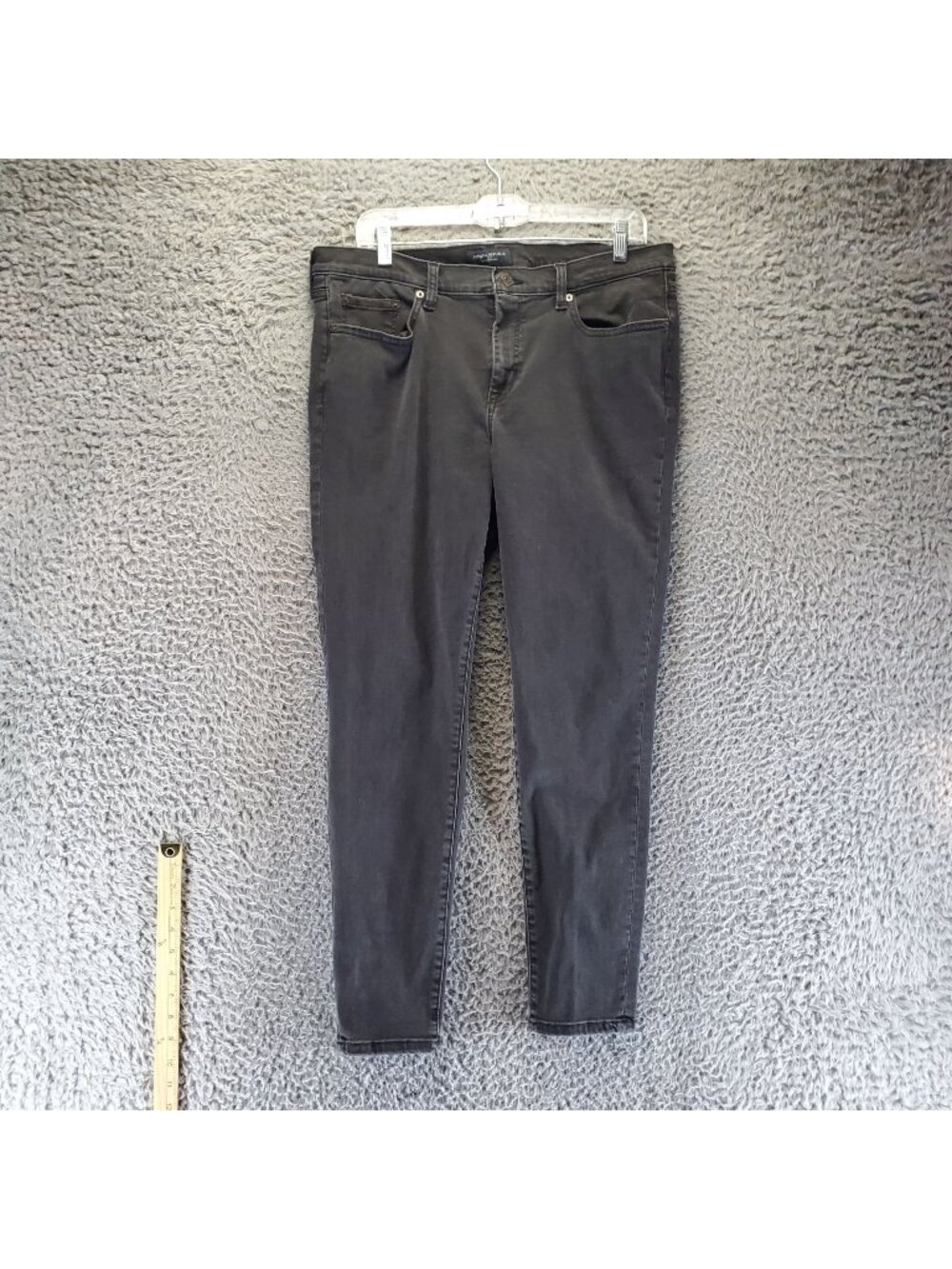Banana Republic Jeans Womens 14 Black Sculpt Skinny Stretch Soft Denim *Read*